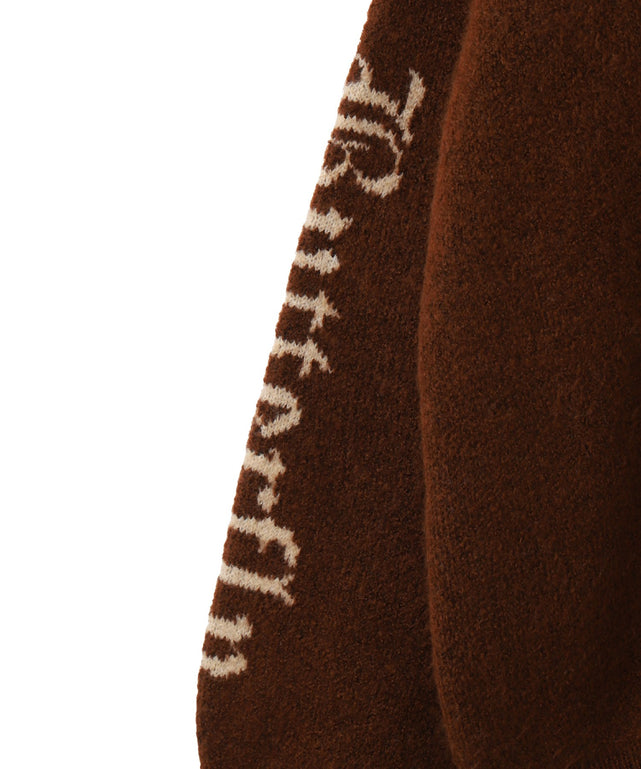 モチーフグラフィックフラッフィーニットプルオーバー