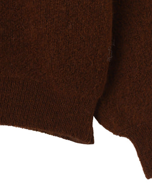 モチーフグラフィックフラッフィーニットプルオーバー