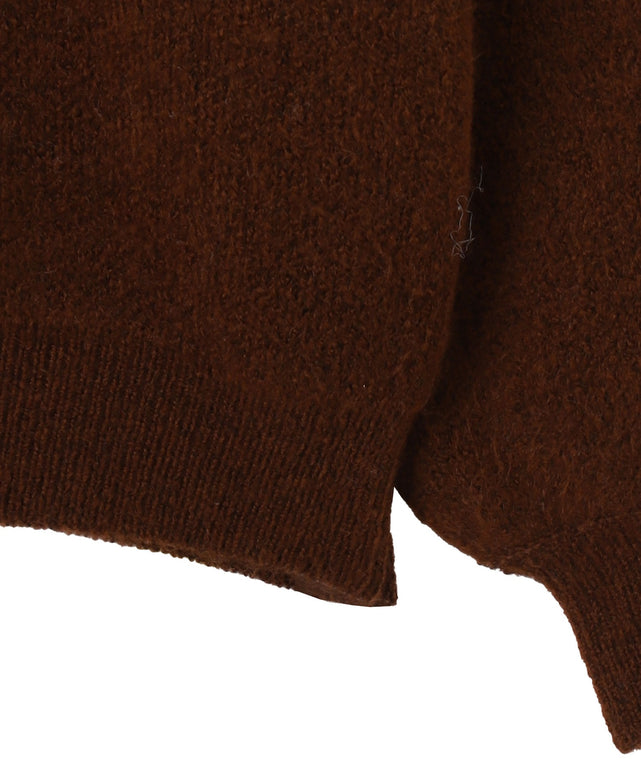 モチーフグラフィックフラッフィーニットプルオーバー