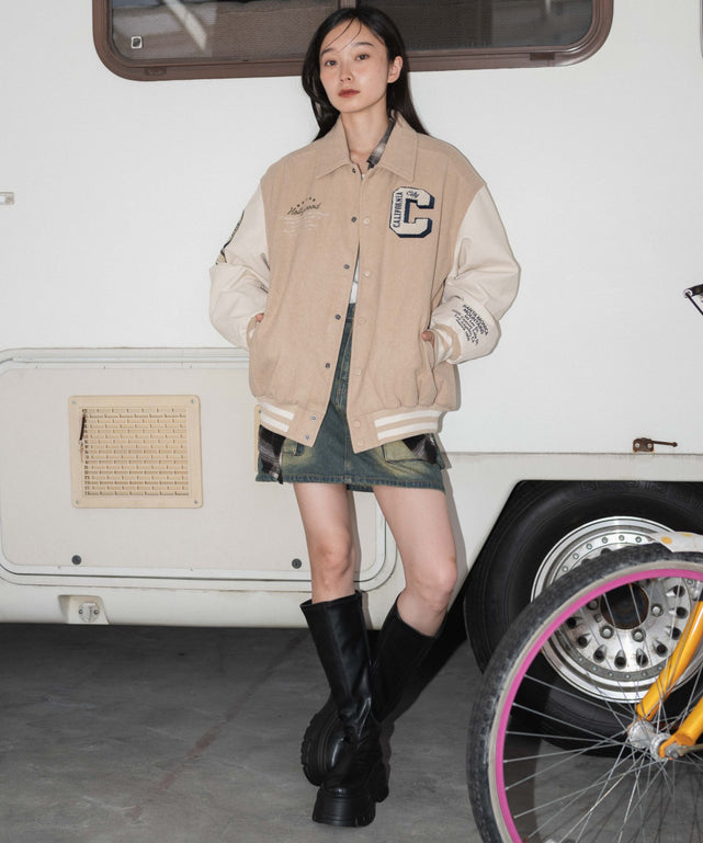 ベージュ モデル：161cm S着用