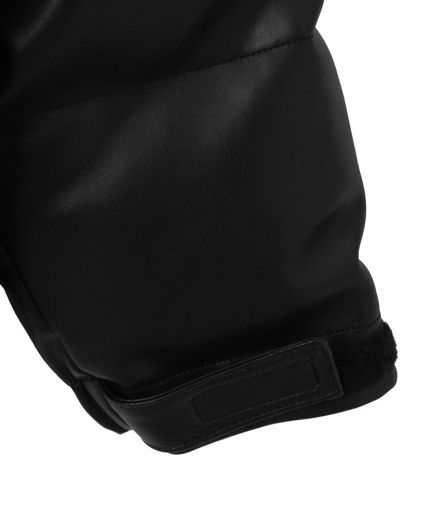 合皮パディングブルゾン