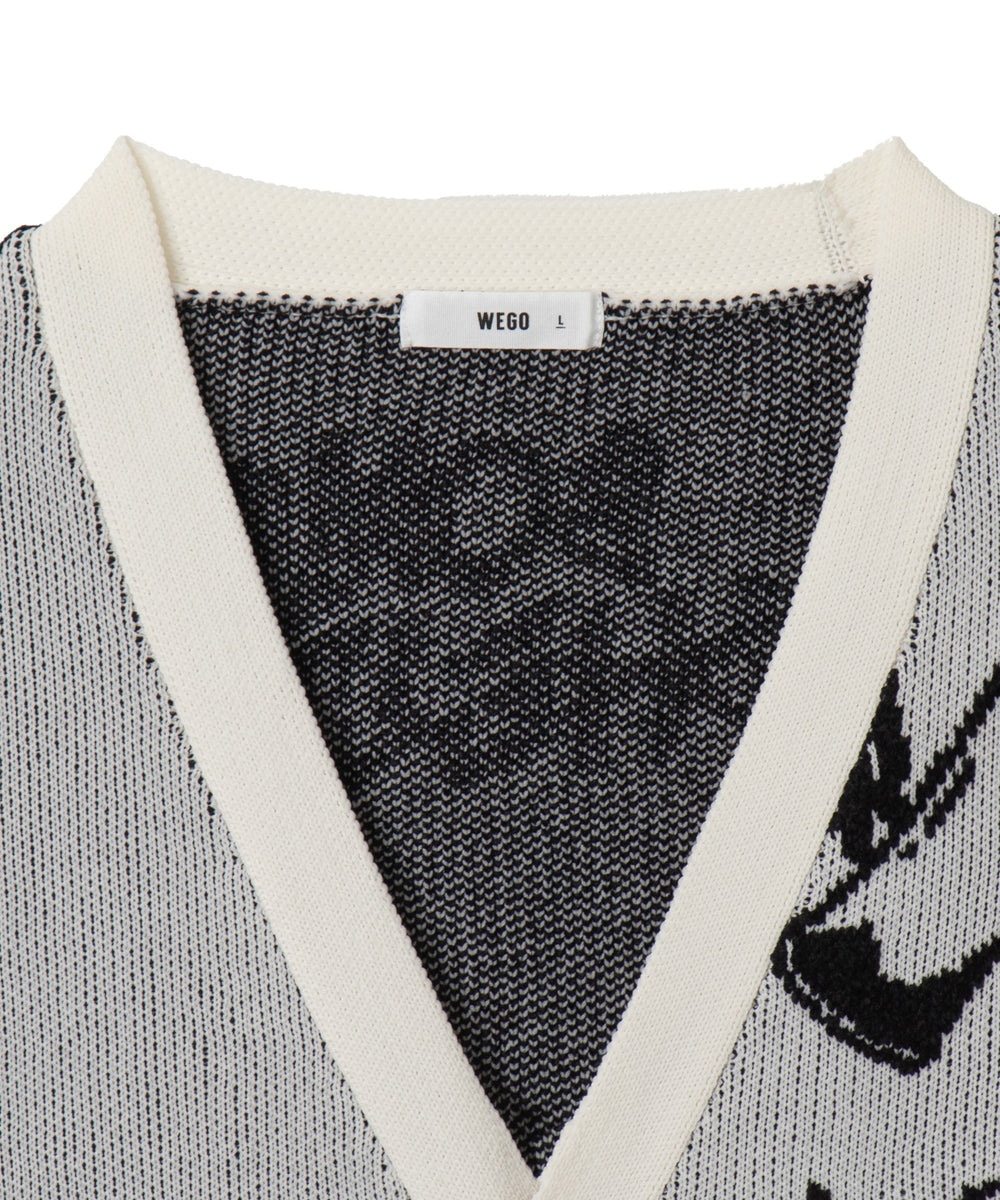 ベロアモールグラフィティカーディガン