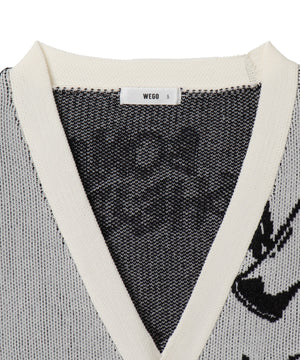 ベロアモールグラフィティカーディガン