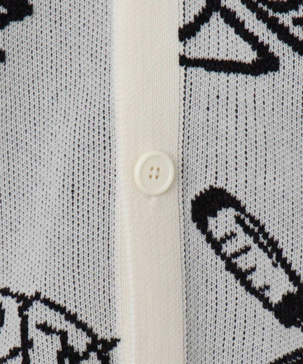 ベロアモールグラフィティカーディガン