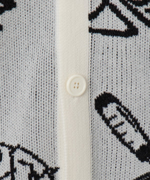 ベロアモールグラフィティカーディガン