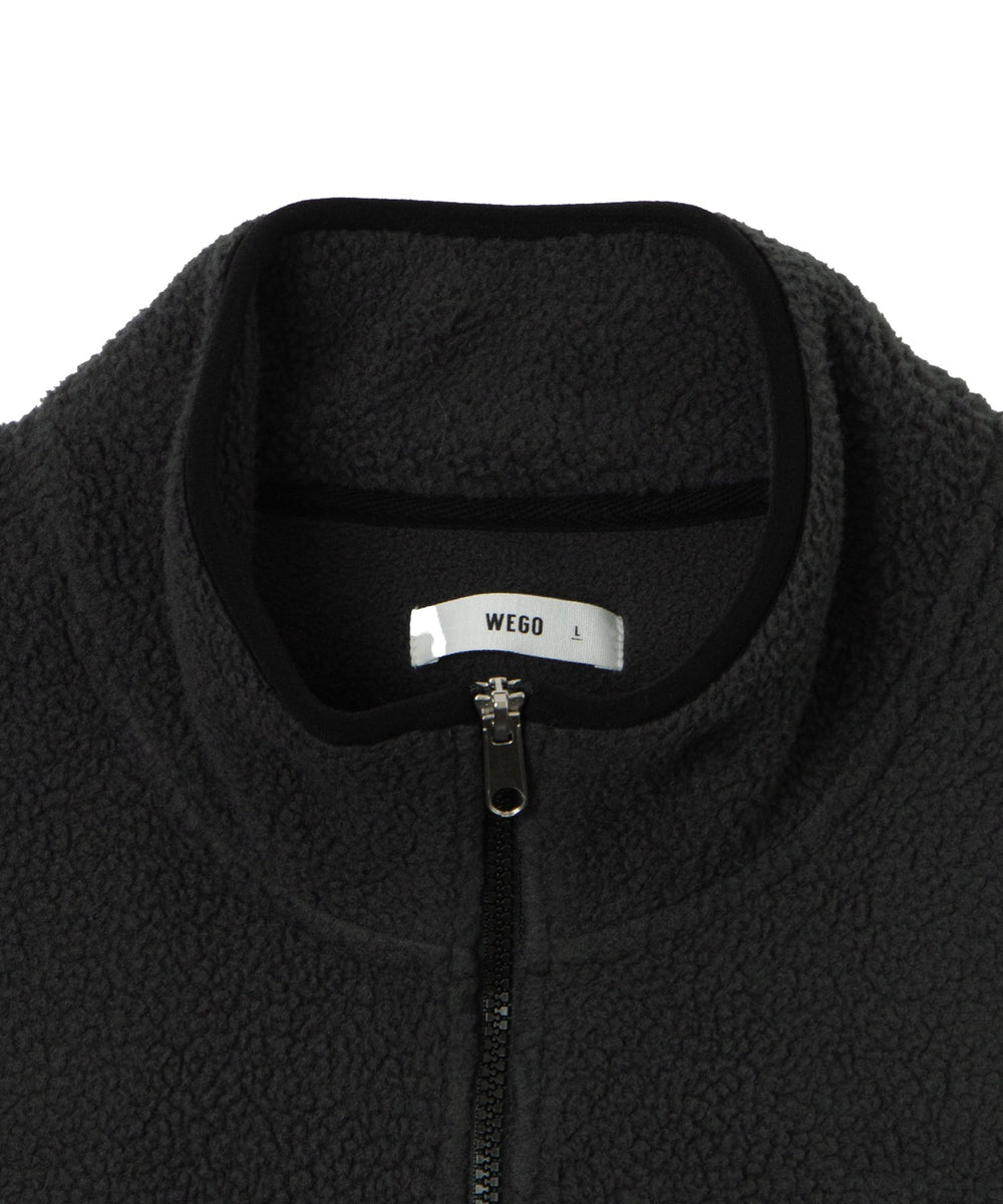 フリース　ハーフZIPプルオーバー