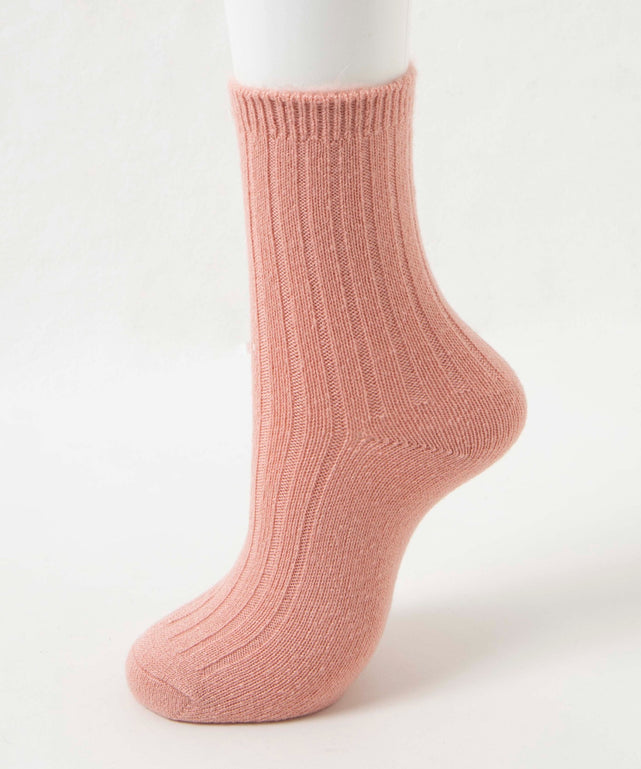 ぽかぽか裏起毛リブソックス(23-25cm)