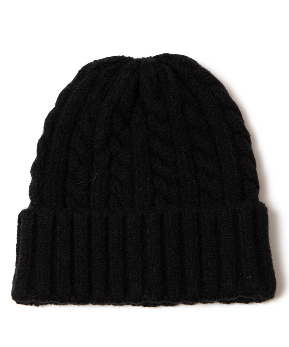 ケーブルニットキャップ