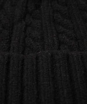 ケーブルニットキャップ