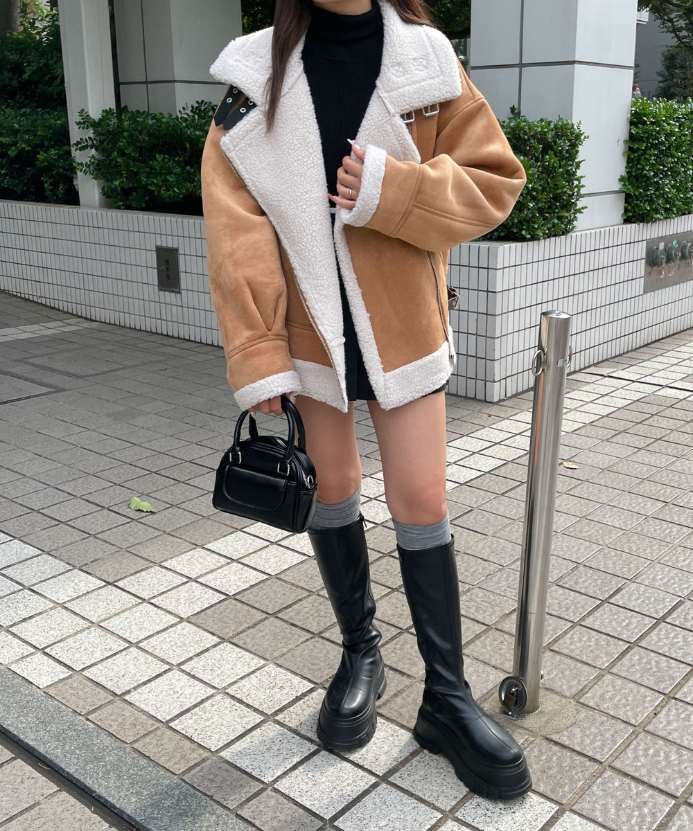 ベージュ　モデル:155cm F着用