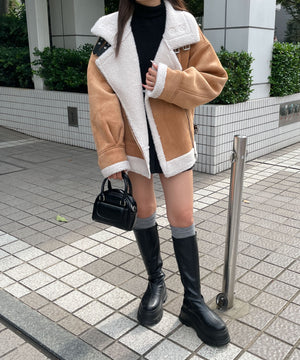 ベージュ　モデル:155cm F着用