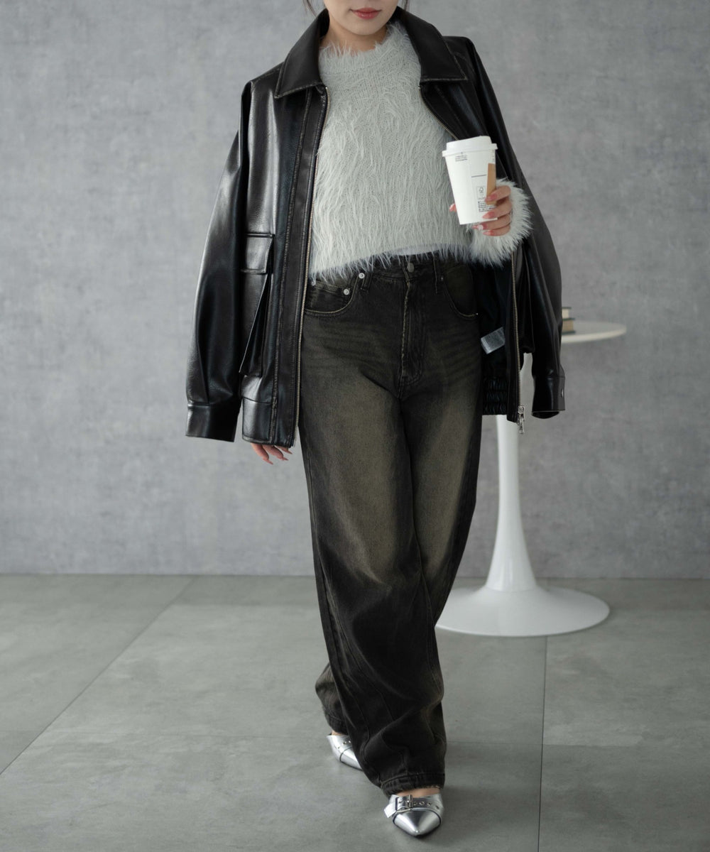 Lグレー　モデル:155cm F着用