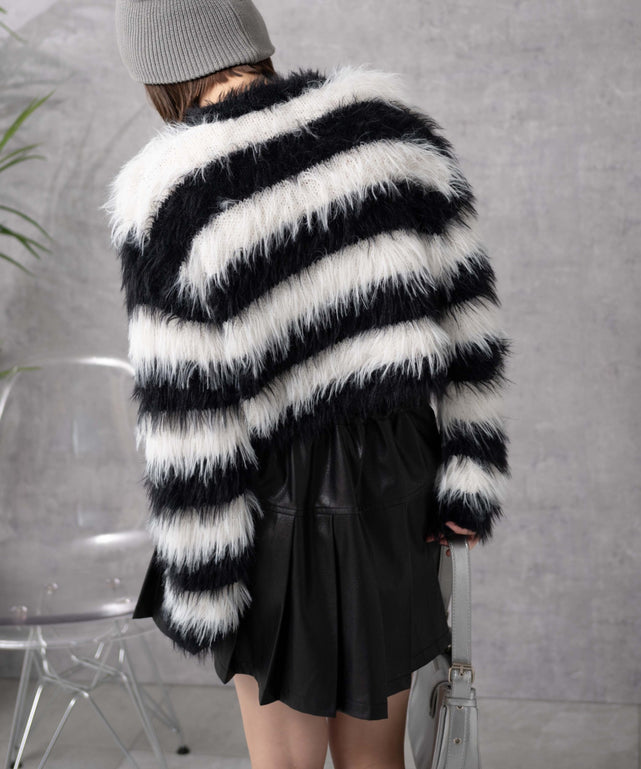 ホワイトボーダー　モデル:155cm F着用