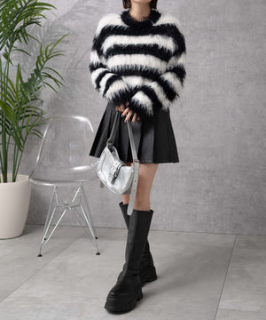 ホワイトボーダー　モデル:155cm F着用