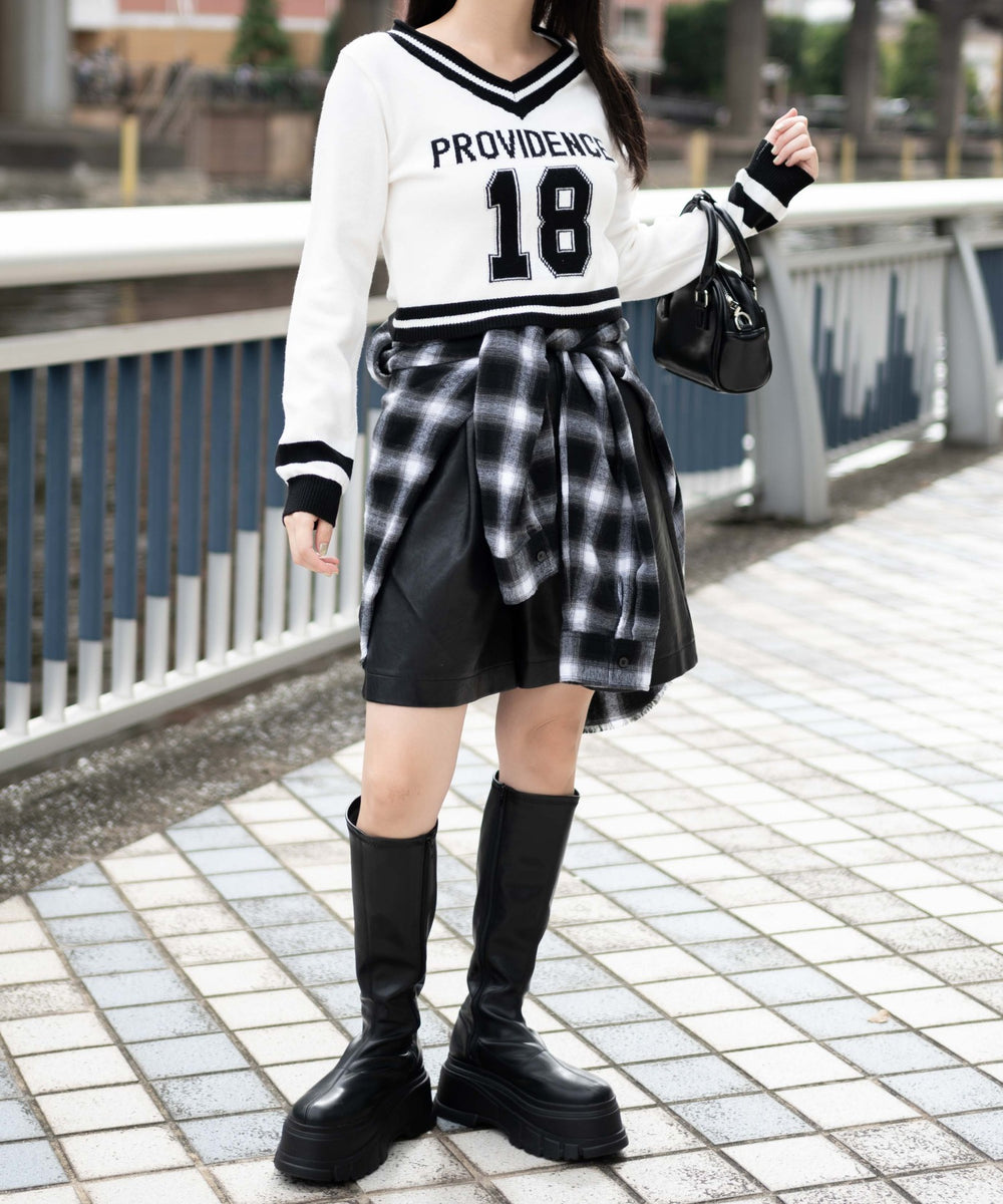 ホワイト 　モデル:155cm F着用