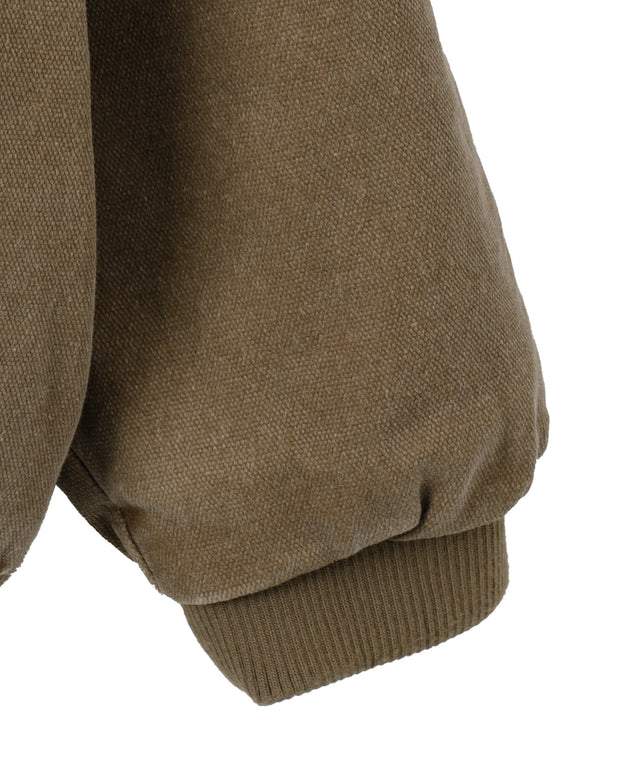 ヴィンテージウォッシュダックフードブルゾン