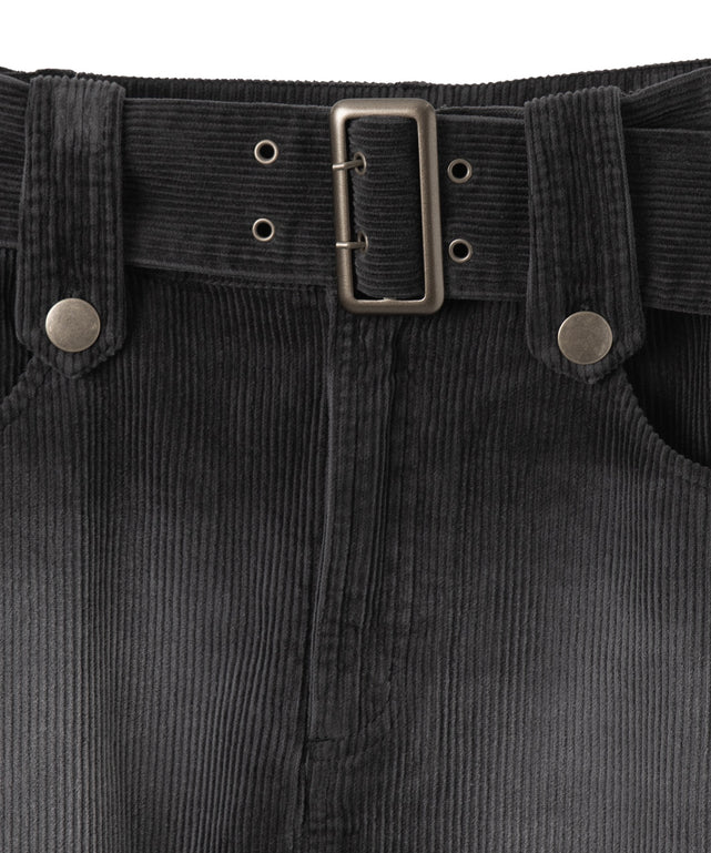 ヴィンテージウォッシュコーデュロイミニスカート