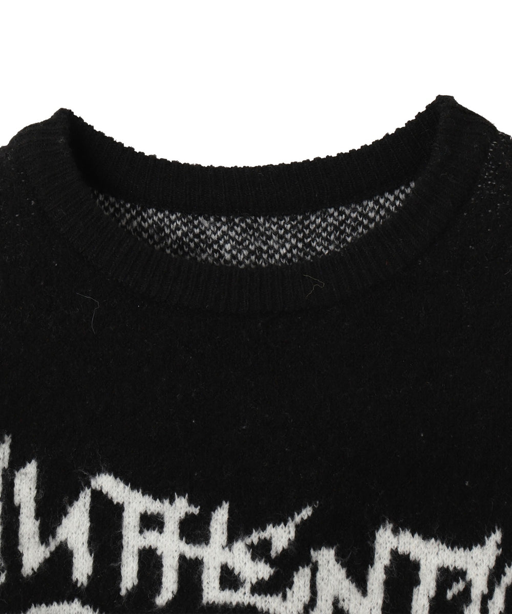 フラッフィーグラフィックBIGニットプルオーバー