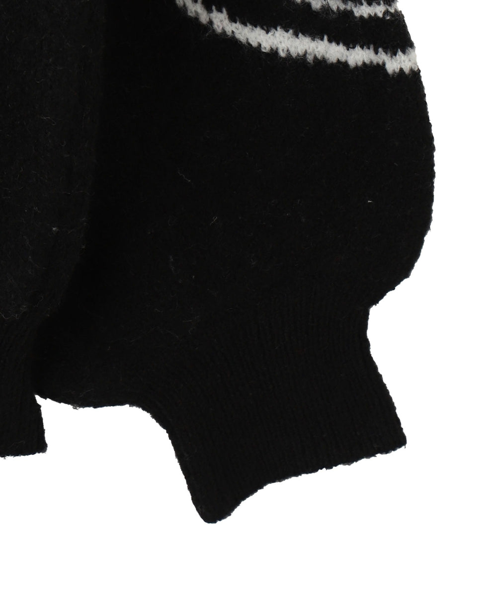 フラッフィーグラフィックBIGニットプルオーバー