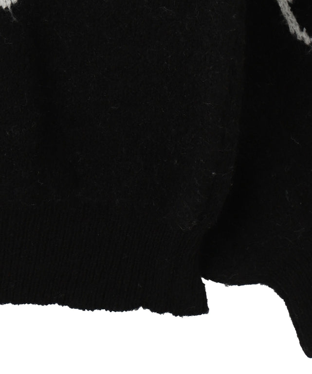 フラッフィーグラフィックBIGニットプルオーバー