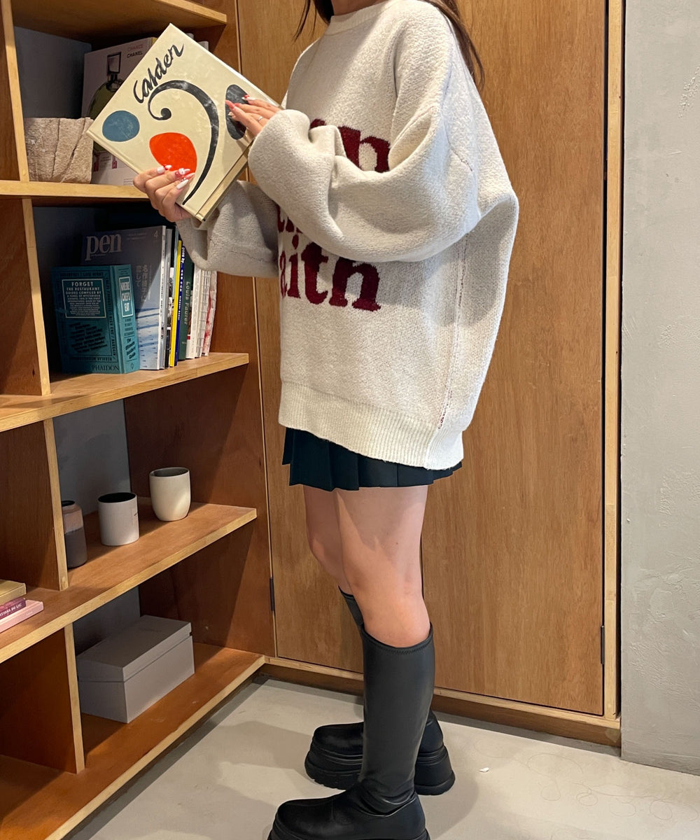 オフホワイト(KEEPロゴ)　モデル:155cm F着用