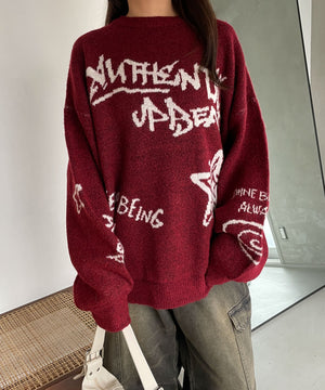 ワイン (落書き風ロゴ)　モデル:155cm F着用