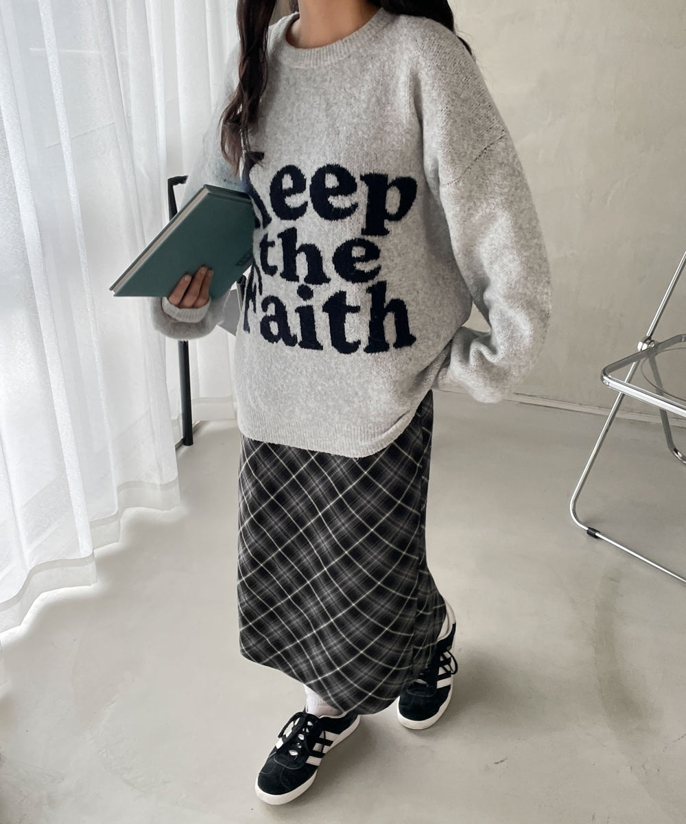 杢グレー(KEEPロゴ)　モデル:155cm F着用