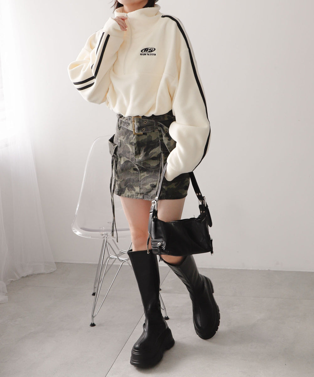 ホワイトアイボリー　モデル:155cm F着用