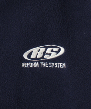 ハーフジップフリースショートプルオーバー