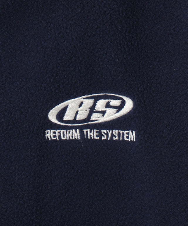 ハーフジップフリースショートプルオーバー