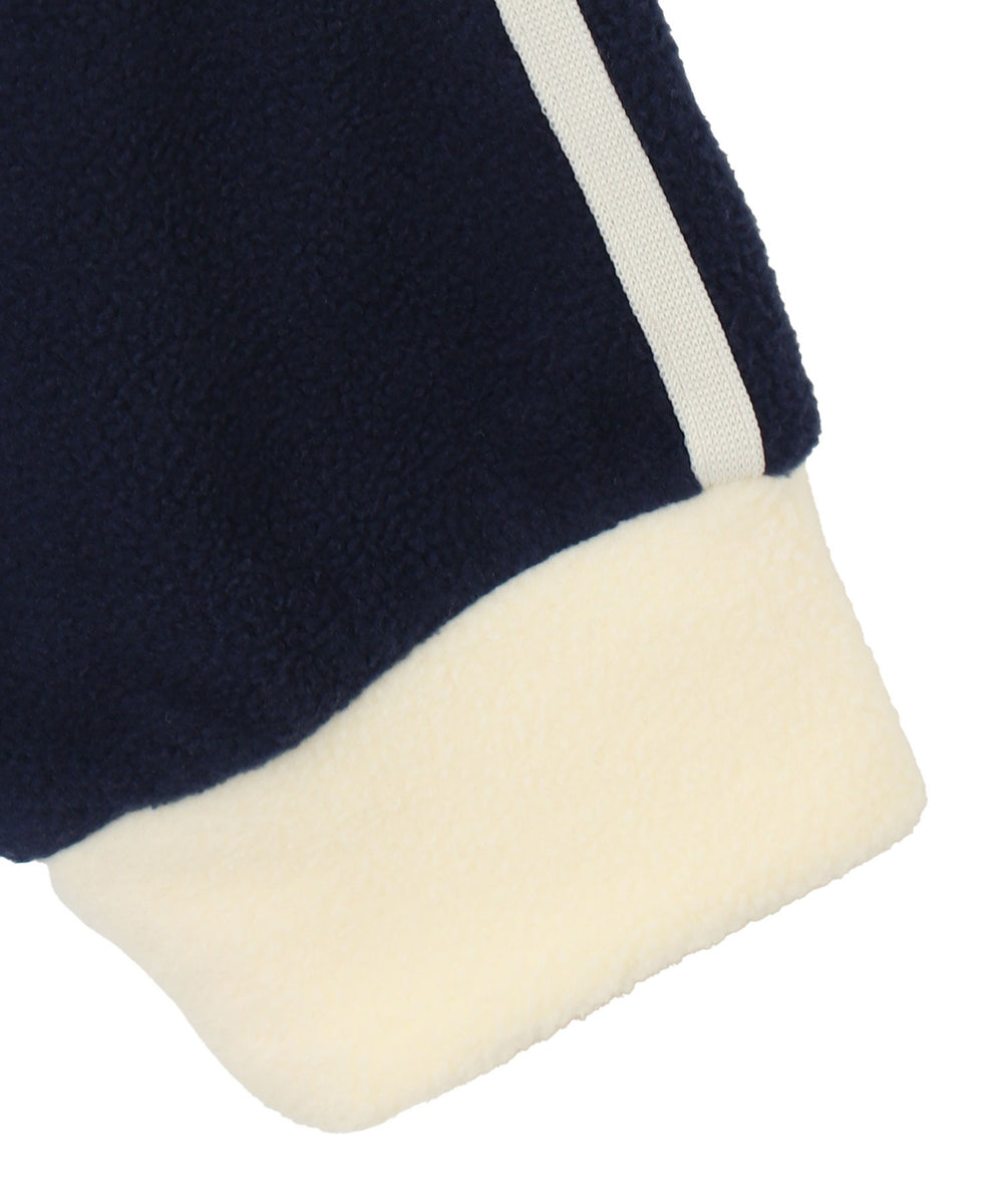 ハーフジップフリースショートプルオーバー