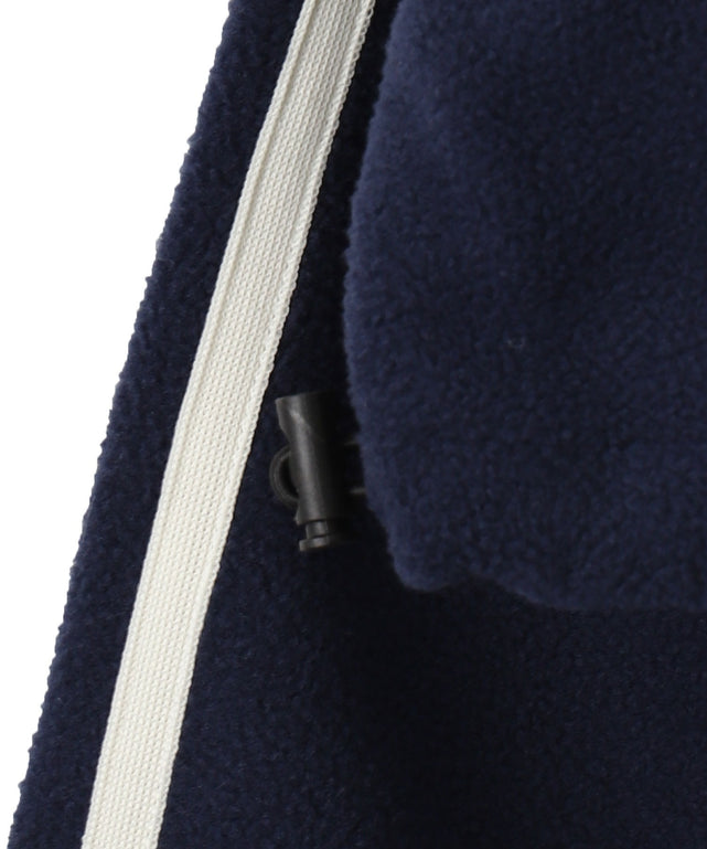 ハーフジップフリースショートプルオーバー