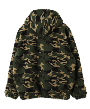 迷彩ロゴボアパーカー