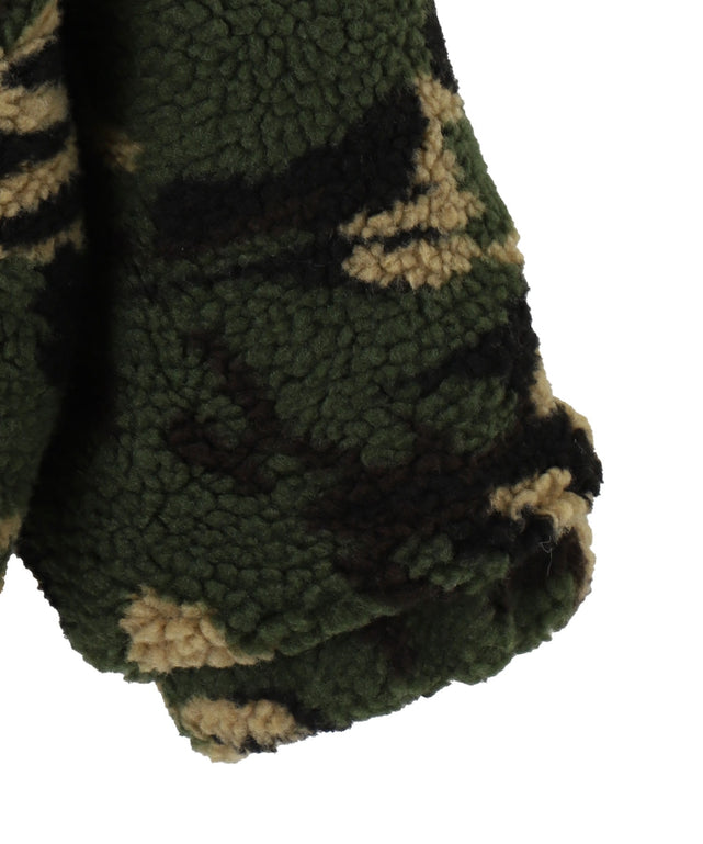 迷彩ロゴボアパーカー