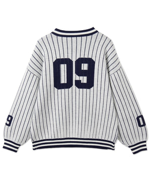 ベースボールグラフィックプルオーバーニット