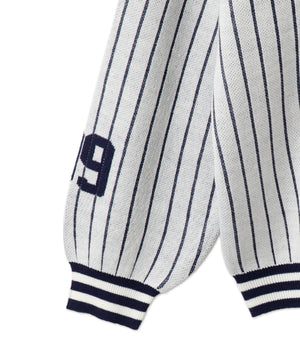 ベースボールグラフィックプルオーバーニット