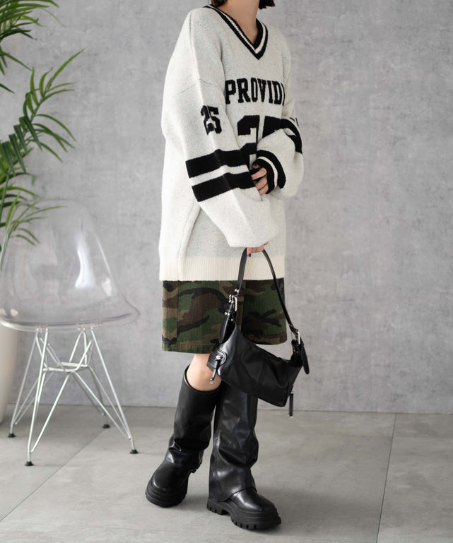 ホワイトアイボリー　モデル:155cm F着用