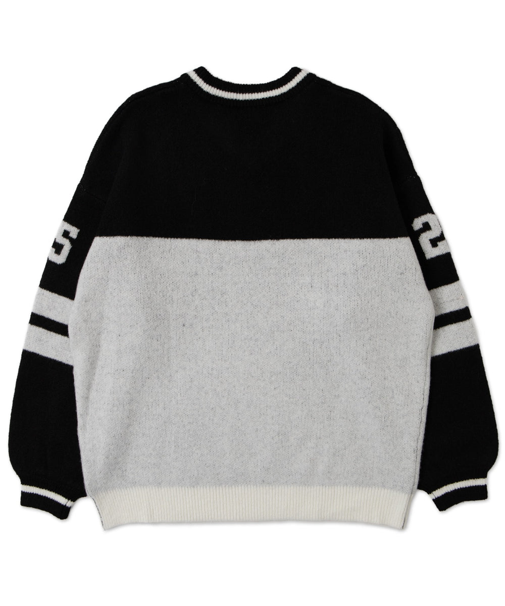 ナンバリングラインフラッフィーニット