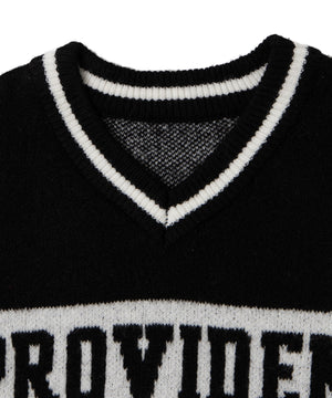 ナンバリングラインフラッフィーニット