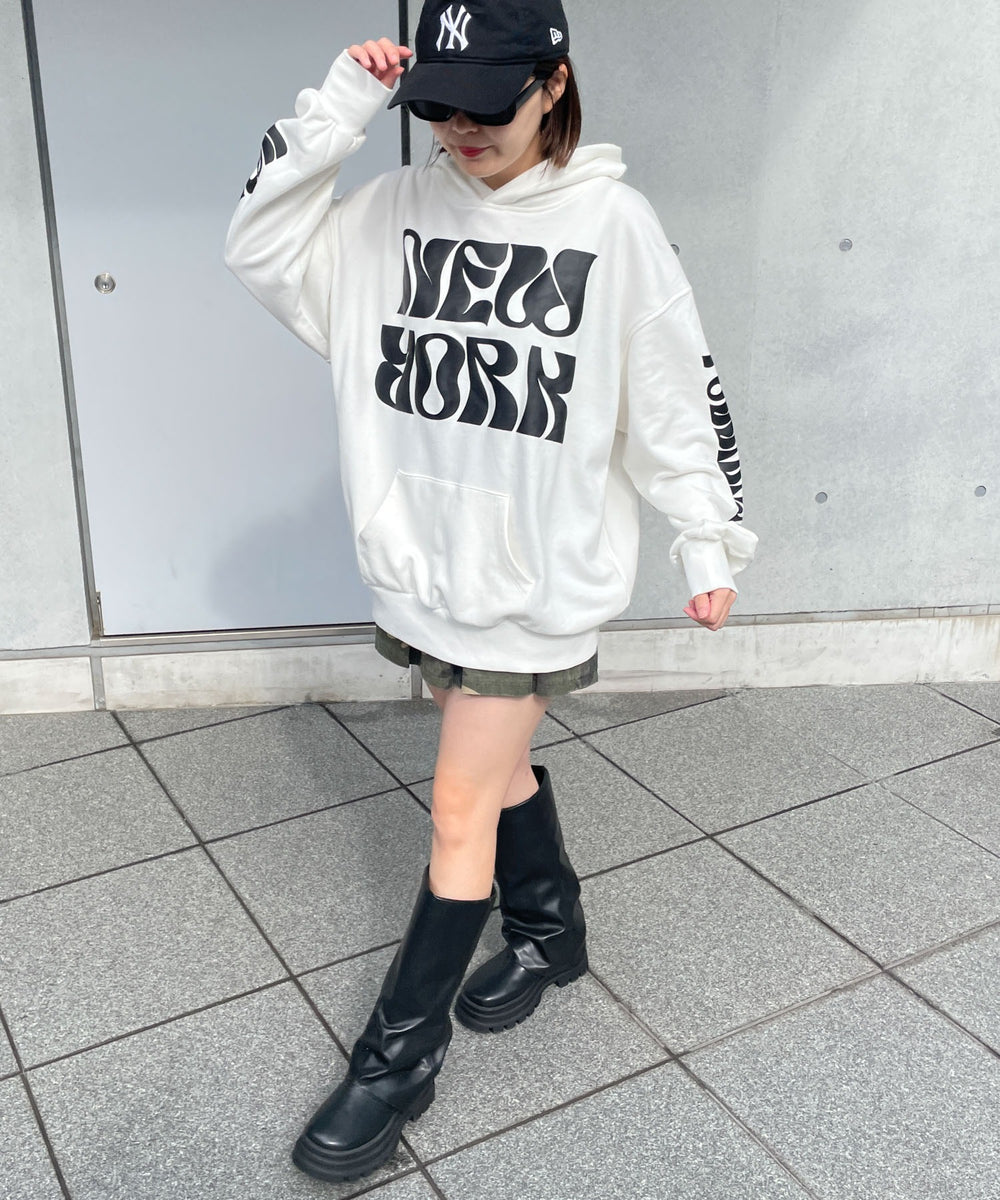 ホワイト 　モデル:155cm F着用