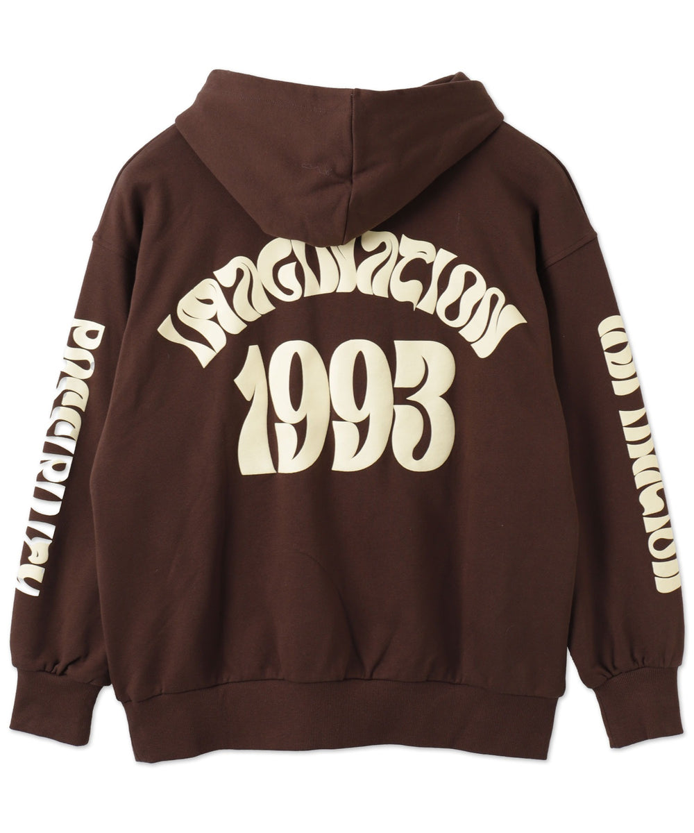 ロゴフォームプリントビッグプルパーカー