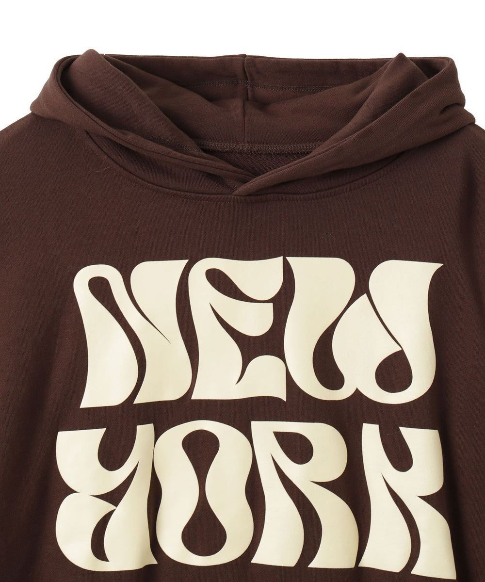 ロゴフォームプリントビッグプルパーカー