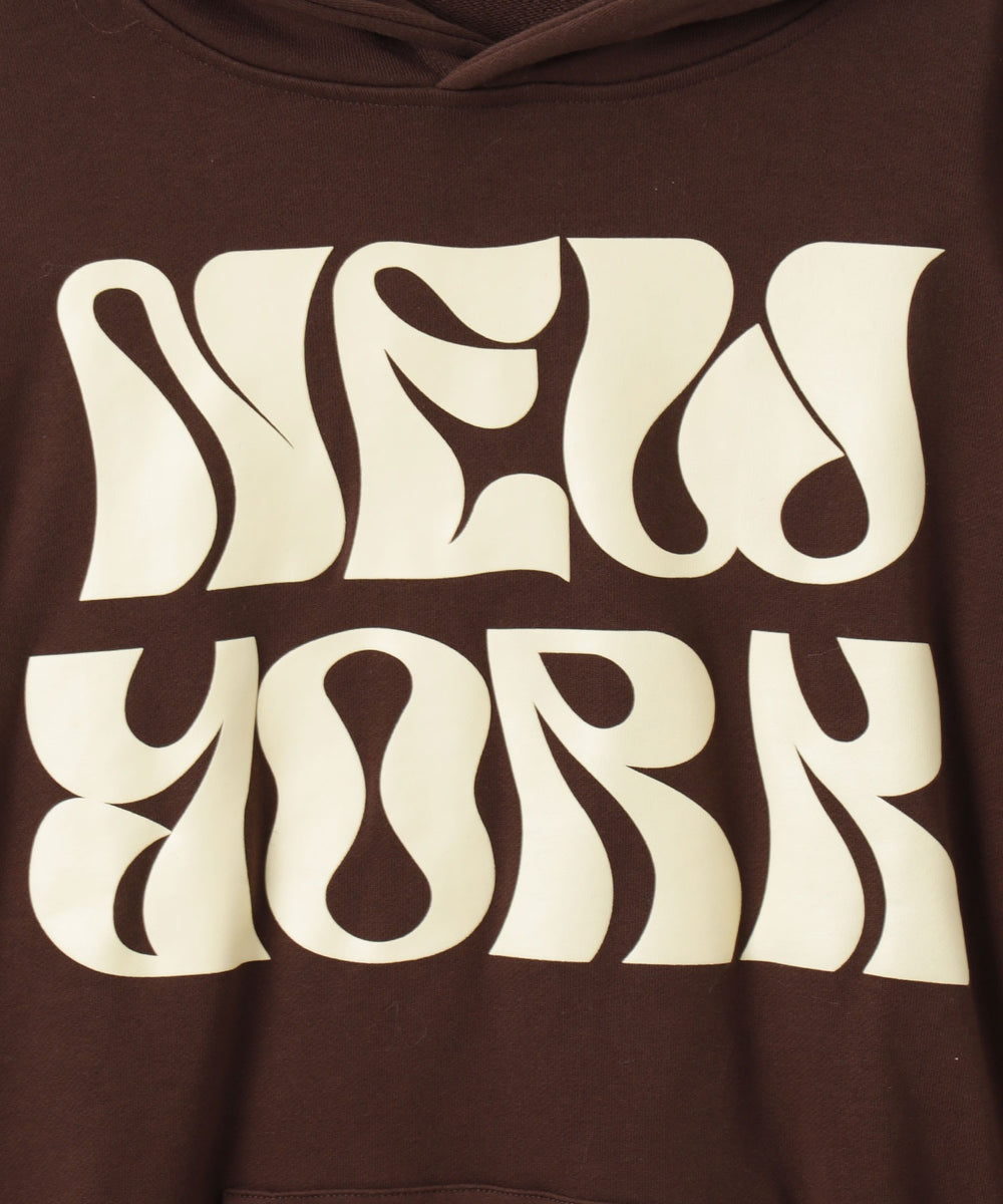 ロゴフォームプリントビッグプルパーカー