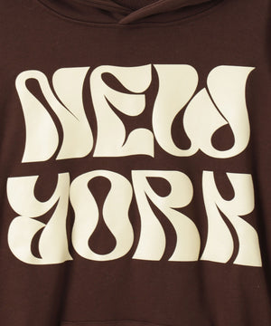 ロゴフォームプリントビッグプルパーカー