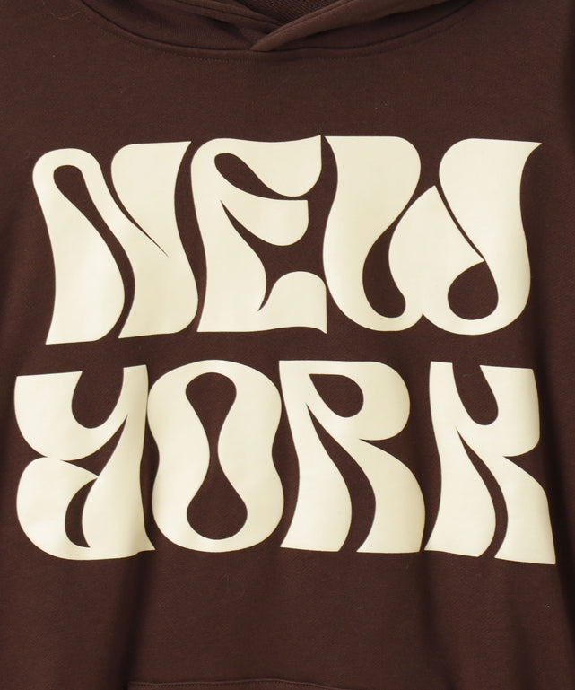 ロゴフォームプリントビッグプルパーカー