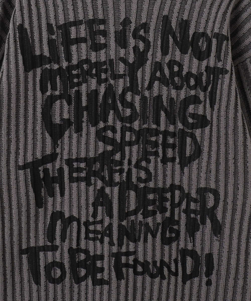 クラッシュリブBIGニットプルオーバー