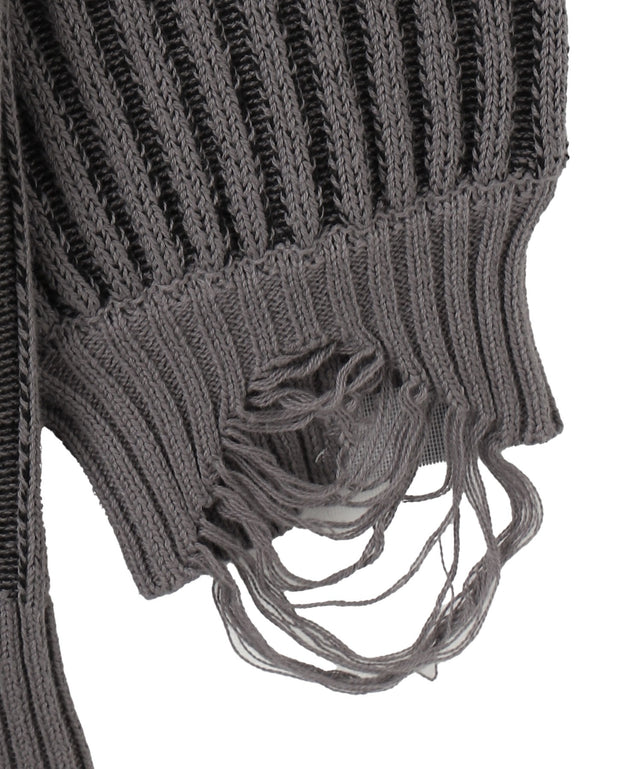 クラッシュリブBIGニットプルオーバー