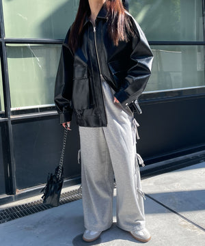 杢グレー　モデル:155cm F着用