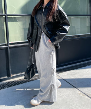 杢グレー　モデル:155cm F着用