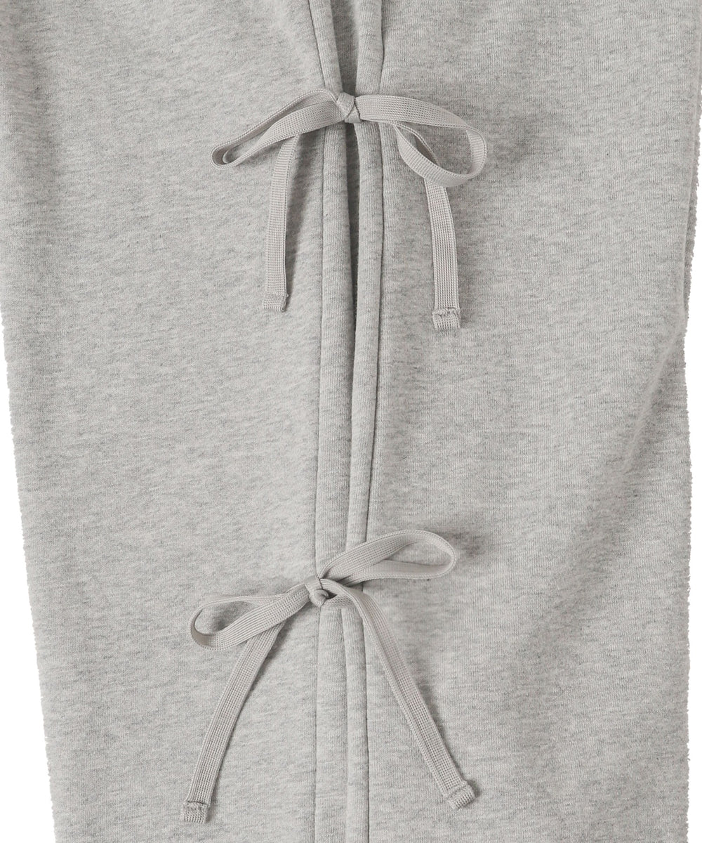 裏起毛サイドリボンスウェットパンツ